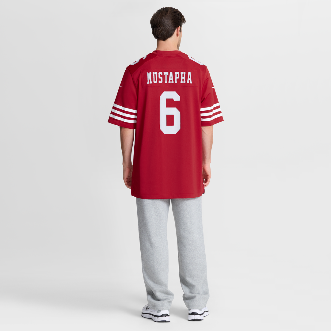 Malik Mustapha San Francisco 49ers Game Jersey - Scarlet