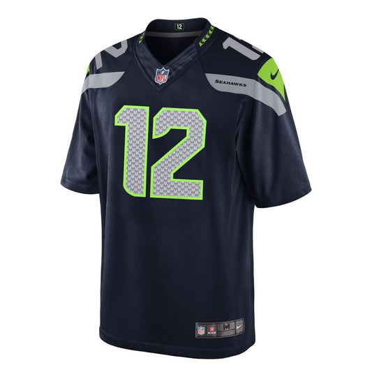 12th Fan Seattle Seahawks Youth Game Jersey - College Navy