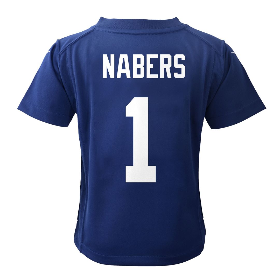 Malik Nabers New York Giants Preschool Team Player Game Jersey - Royal