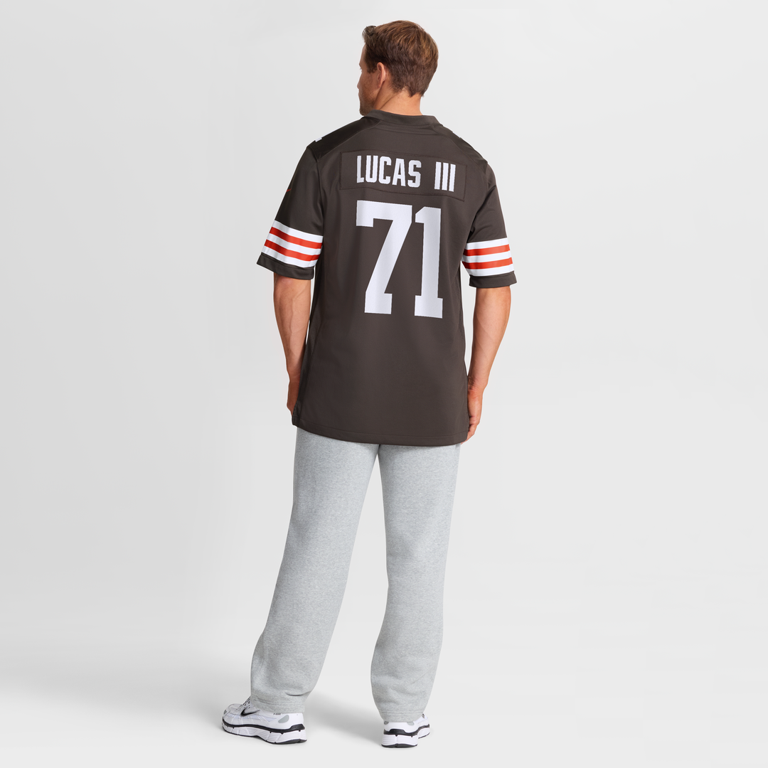Cornelius Lucas Cleveland Browns Team Game Jersey - Brown