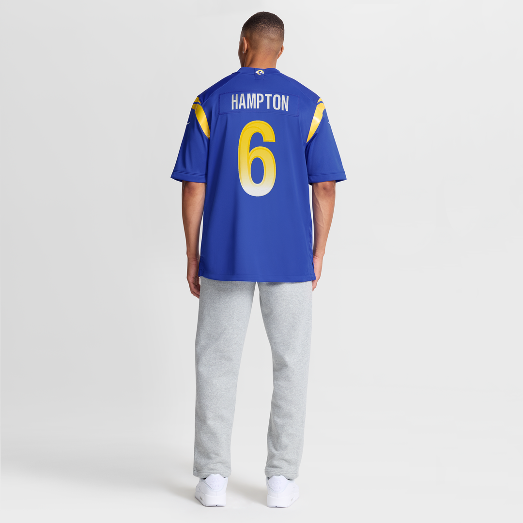 Nick Hampton Los Angeles Rams Team Game Jersey - Royal