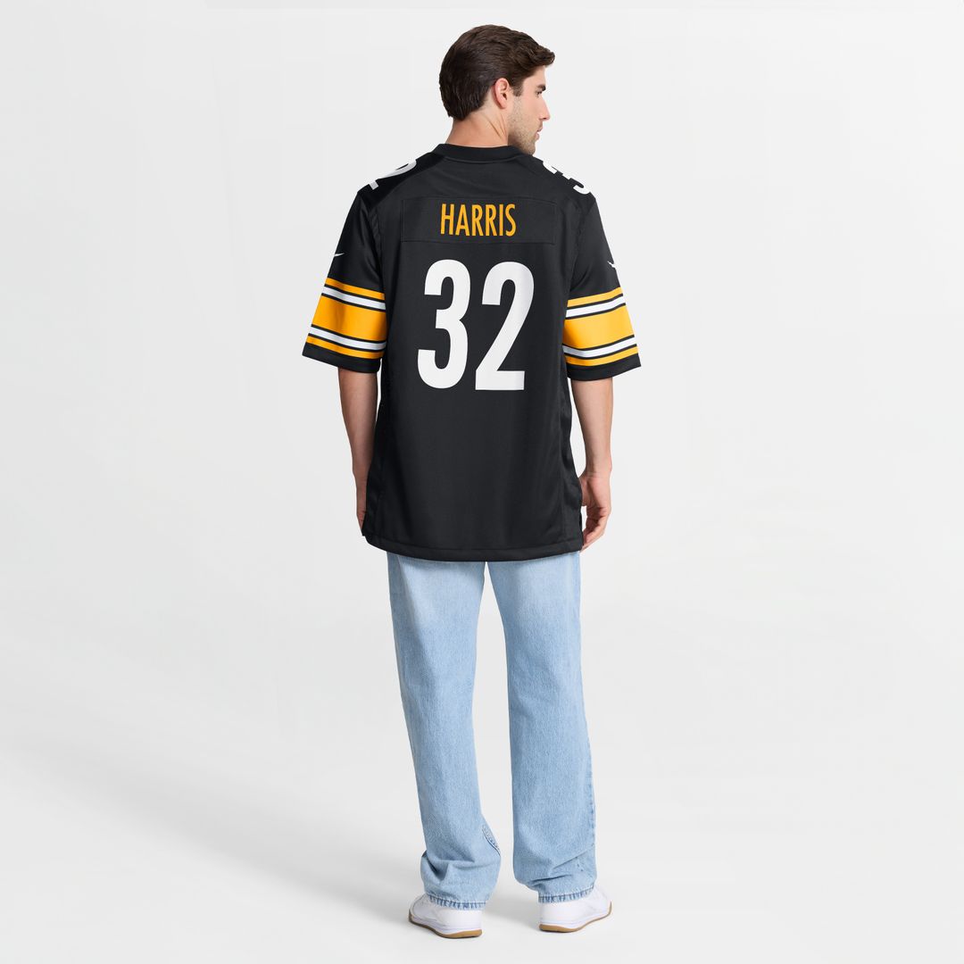 Franco Harris Pittsburgh Steelers Game Retired Player Jersey - Black