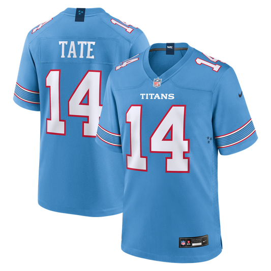 Carnell Tate Tennessee Titans 2026 Draft First Round Pick No. 4 Team Game Jersey - Light Blue