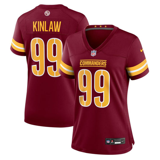 Javon Kinlaw Washington Commanders Women's Team Game Jersey - Burgundy