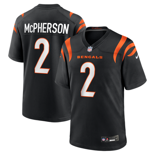 Evan McPherson Cincinnati Bengals Game Jersey - Black