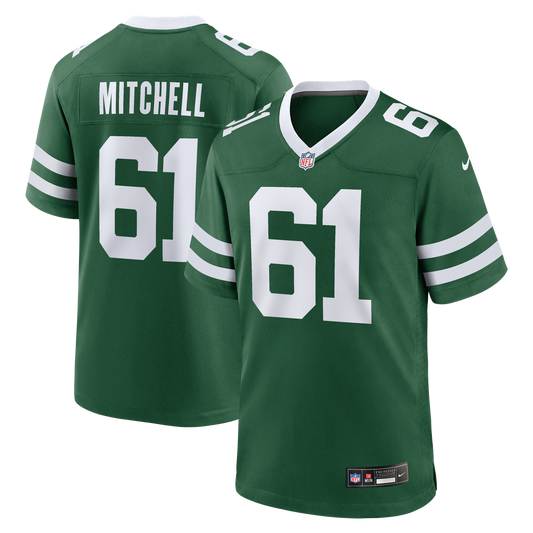 Max Mitchell New York Jets Team Game Jersey - Legacy Green