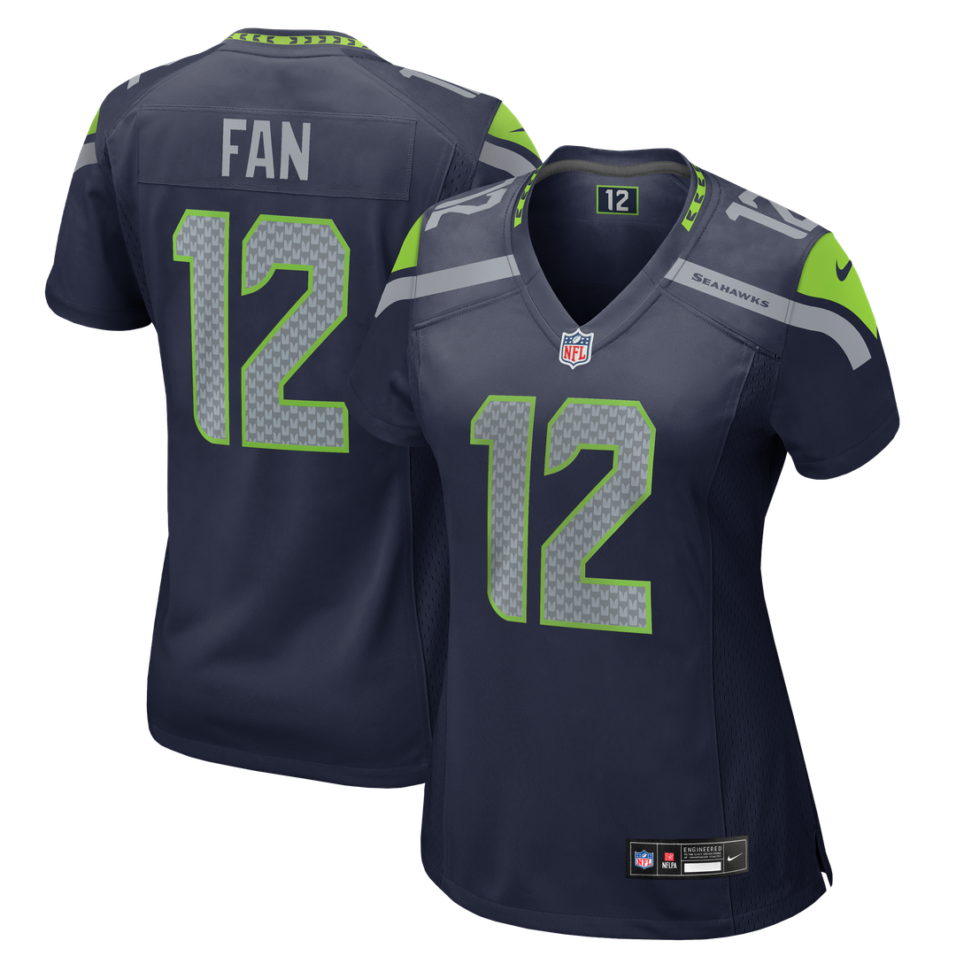 12s Seattle Seahawks Women's Player Jersey - Royal