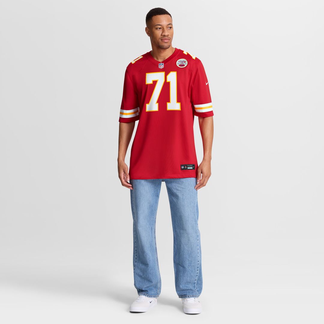 Josh Simmons Kansas City Chiefs Team Game Jersey - Red