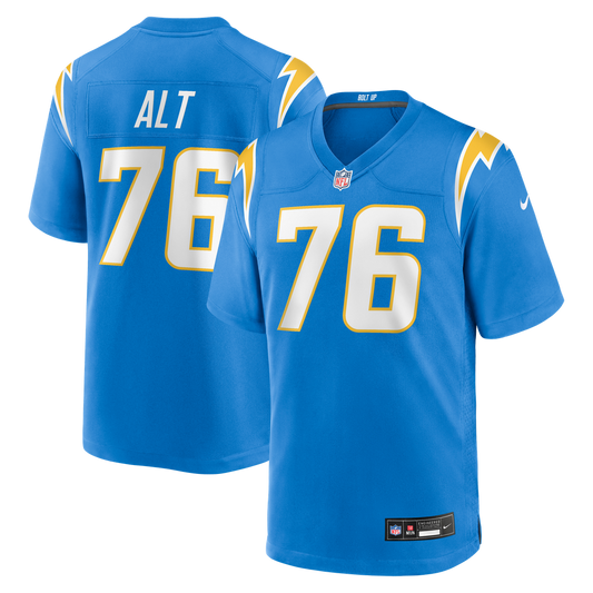 Joe Alt Los Angeles Chargers Player Game Jersey - Powder Blue