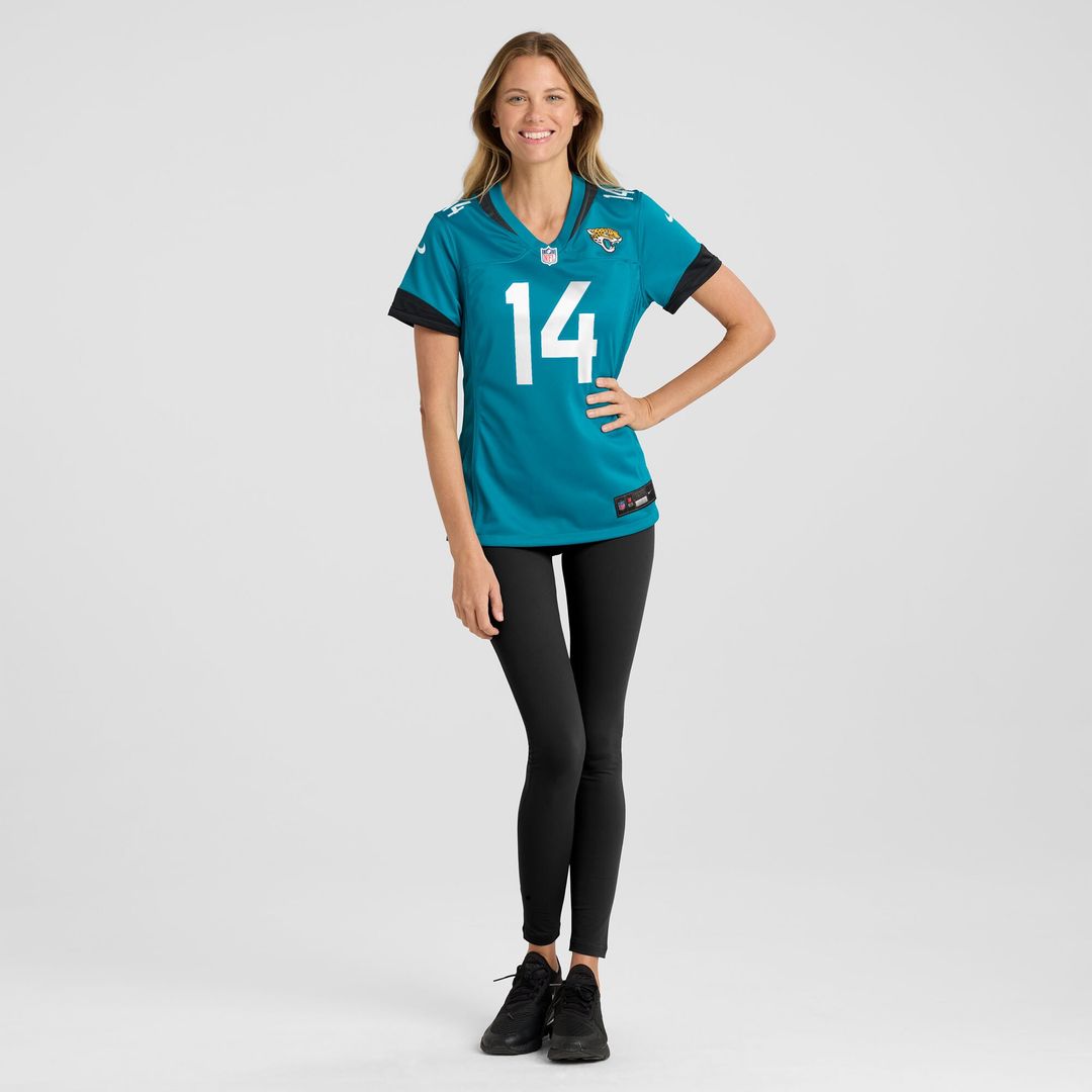 Nick Mullens Jacksonville Jaguars Women's Team Game Jersey - Teal
