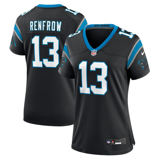 Hunter Renfrow Carolina Panthers Women's Team Game Jersey - Black