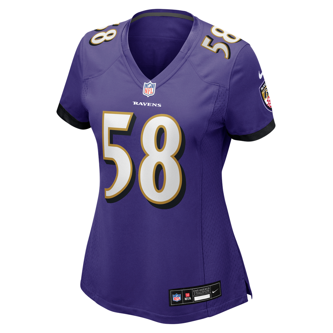 Taven Bryan Baltimore Ravens Women's Team Game Jersey - Purple