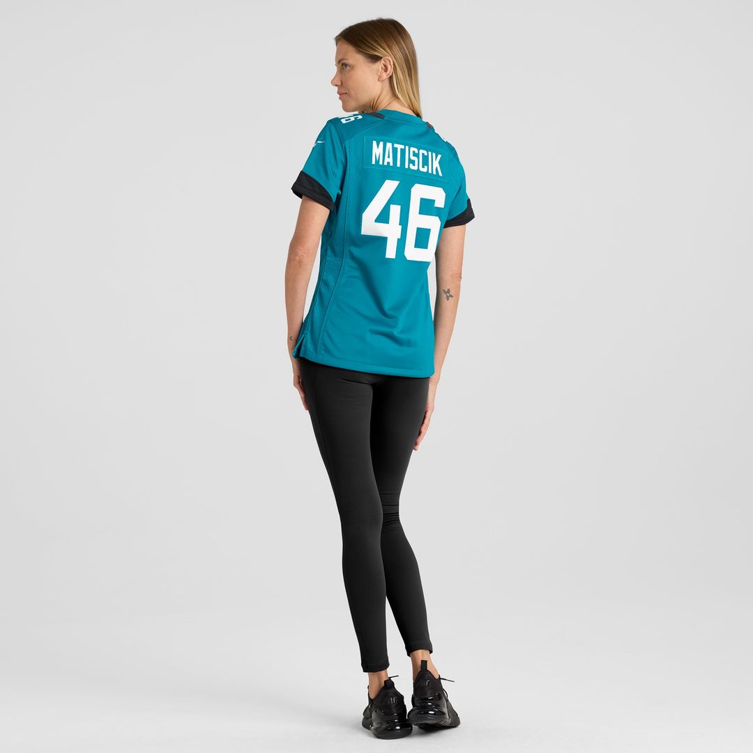 Ross Matiscik Jacksonville Jaguars Women's Game Jersey - Teal