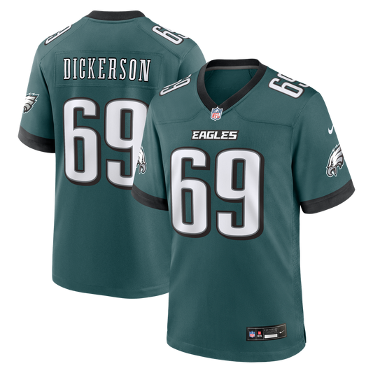 Landon Dickerson Philadelphia Eagles Team Game Jersey - Midnight Green
