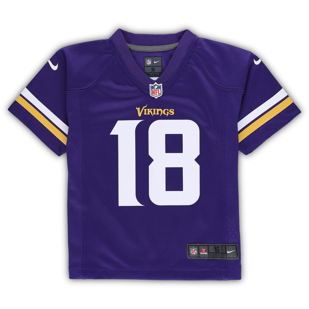 Justin Jefferson Minnesota Vikings Preschool Game Jersey - Purple