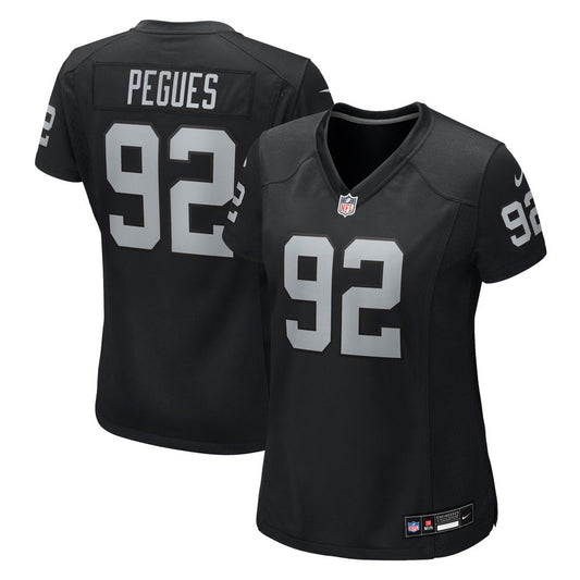 JJ Pegues Las Vegas Raiders Women's Team Game Jersey - Black