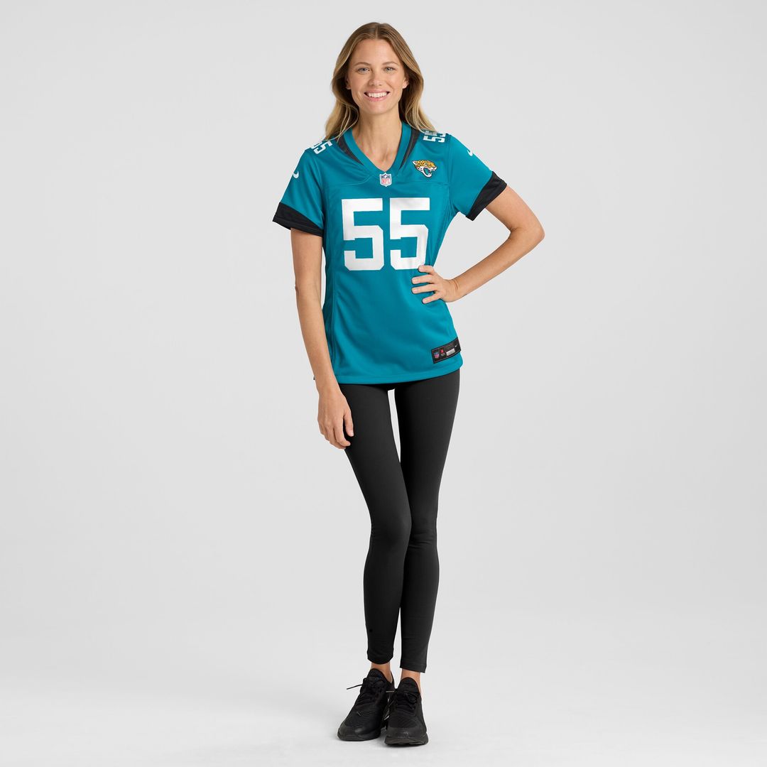 Dequan Jackson Jacksonville Jaguars Women's Game Jersey - Teal