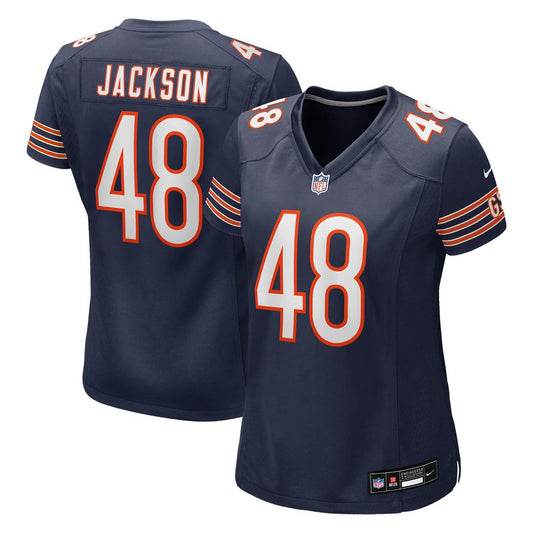 D'Marco Jackson Chicago Bears Women's Team Game Jersey - Navy