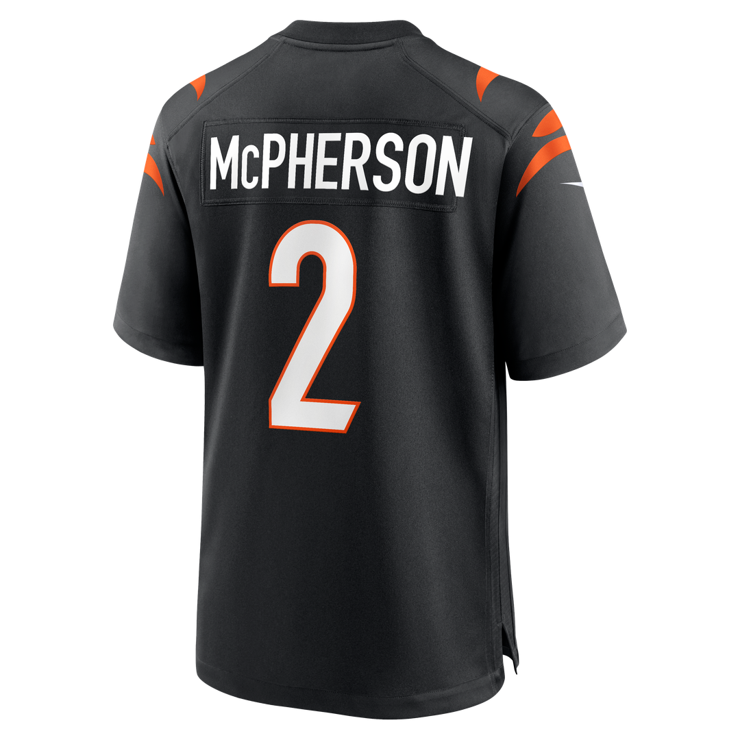 Evan McPherson Cincinnati Bengals Game Jersey - Black