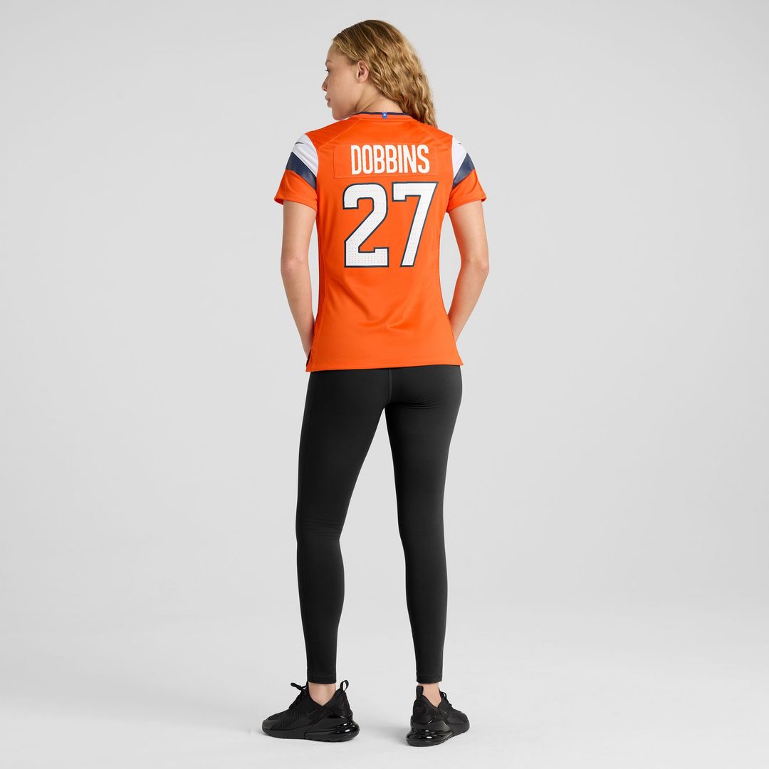 J.K. Dobbins Denver Broncos Women's Team Game Jersey - Orange