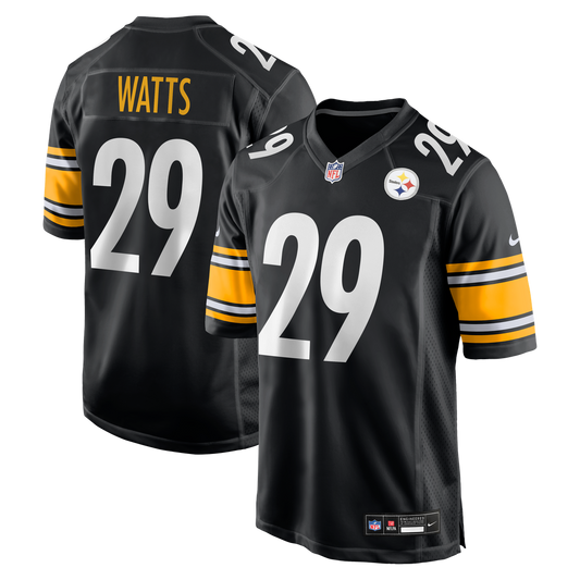 Ryan Watts Pittsburgh Steelers Game Jersey - Black
