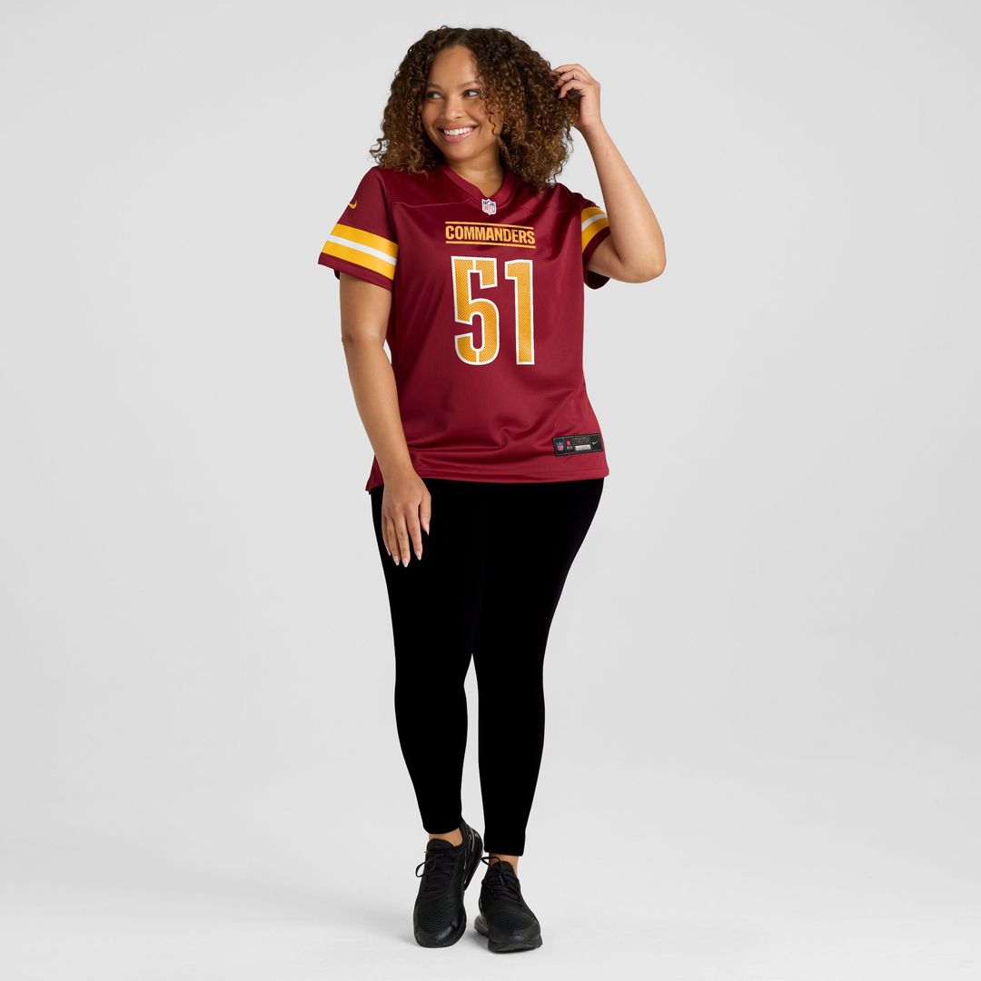 Ale Kaho Washington Commanders Women's Team Game Jersey - Burgundy