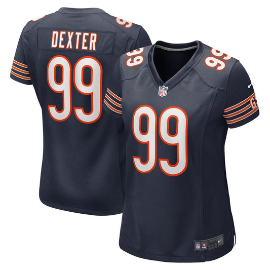 Gervon Dexter Sr Chicago Bears Women's Team Game Jersey - Navy
