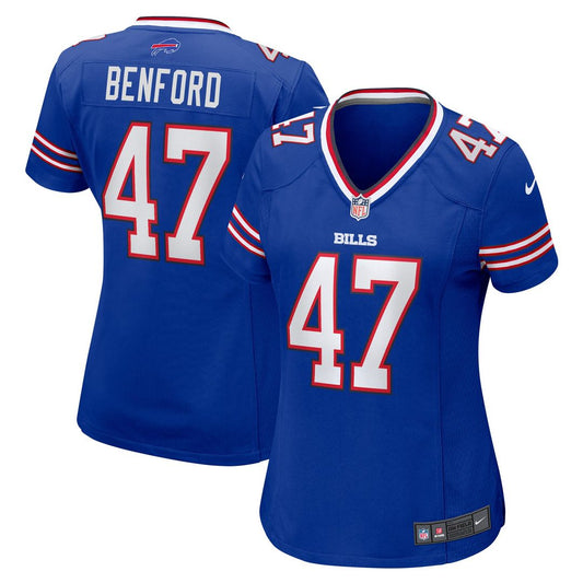 Christian Benford Buffalo Bills Women's Game Jersey - Royal