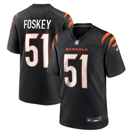 Isaiah Foskey Cincinnati Bengals Team Game Jersey - Black