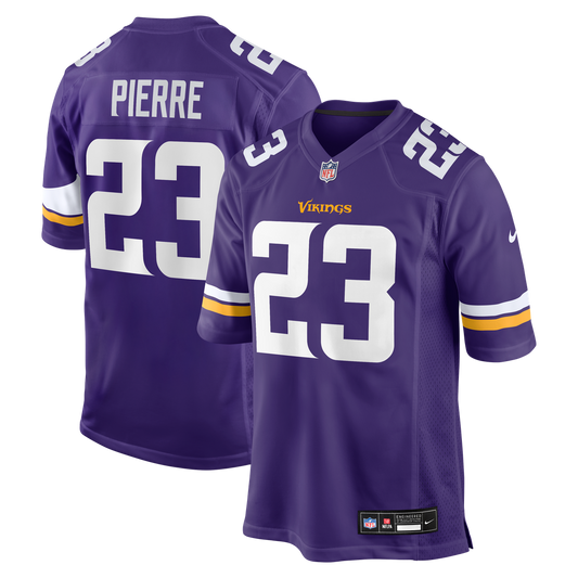 James Pierre Minnesota Vikings Team Game Jersey - Purple