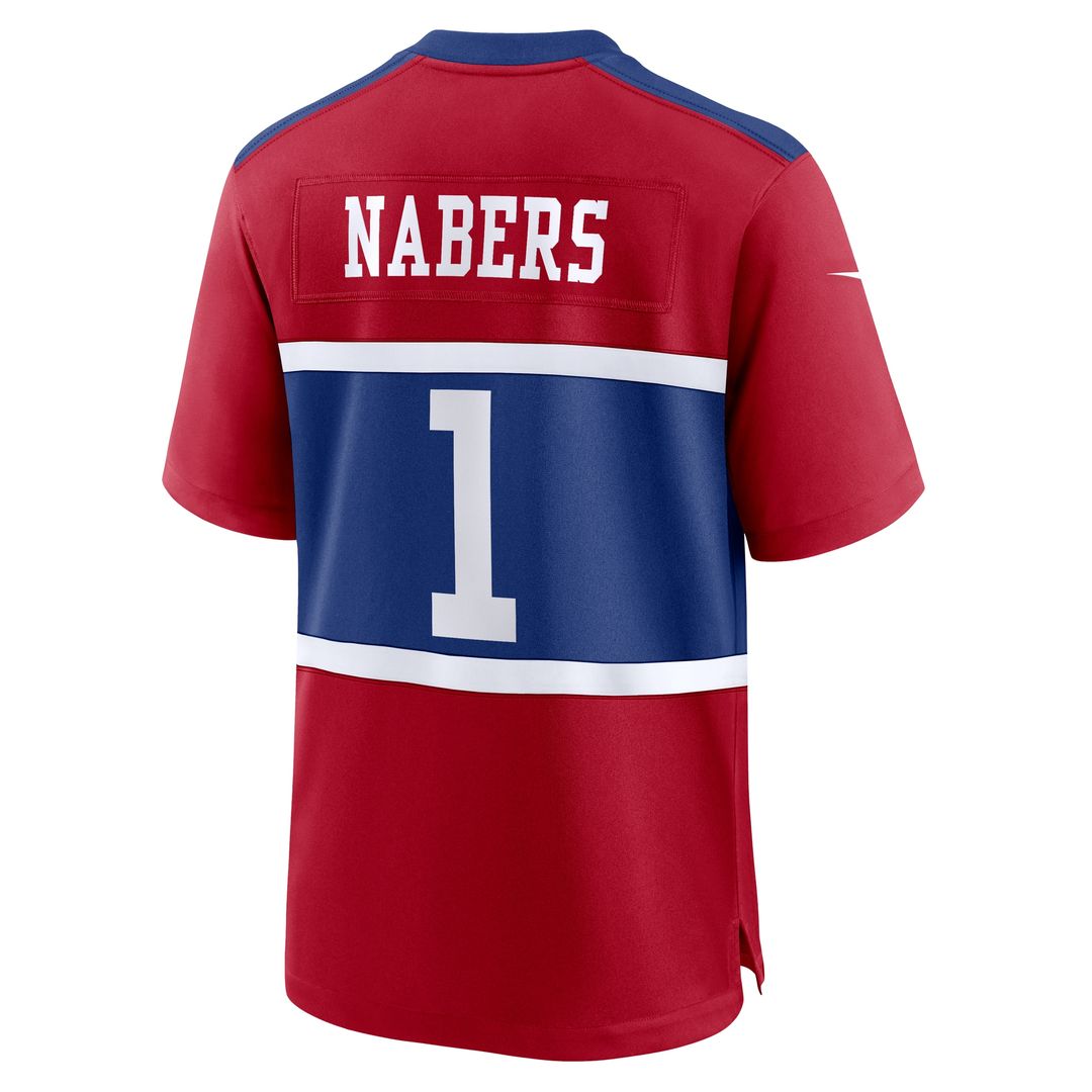 Malik Nabers New York Giants Player Game Jersey - Royal
