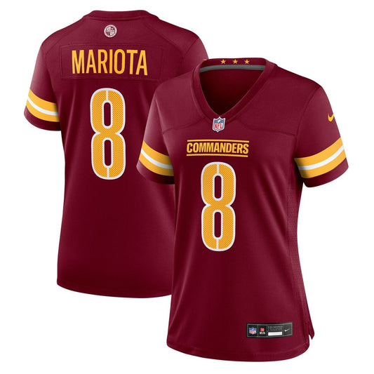 Marcus Mariota Washington Commanders Women's Team Game Jersey - Burgundy