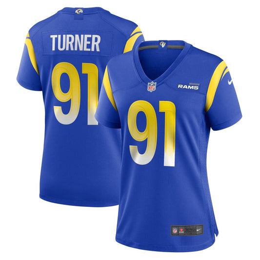 Kobie Turner Los Angeles Rams Women's Home Game Jersey - Royal