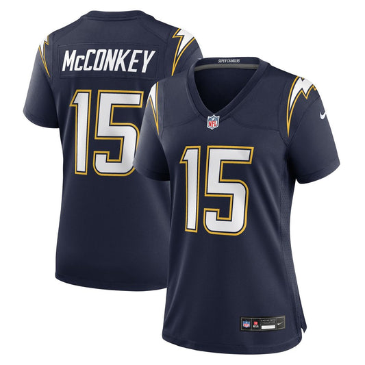 Ladd McConkey Los Angeles Chargers Women's Alternate Super Chargers Game Jersey - Navy