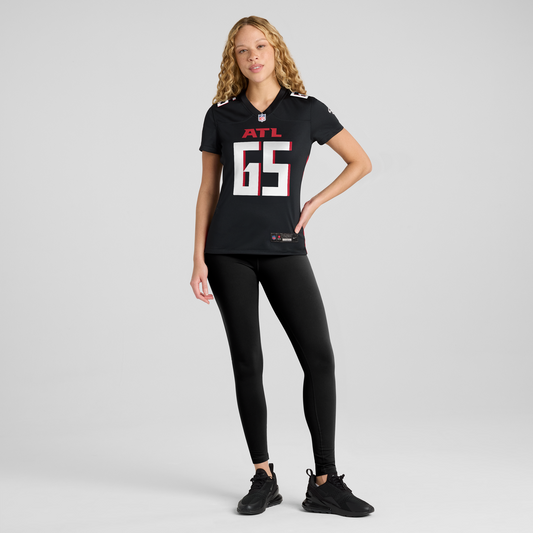 Matthew Bergeron Atlanta Falcons Women's Team Game Jersey - Black