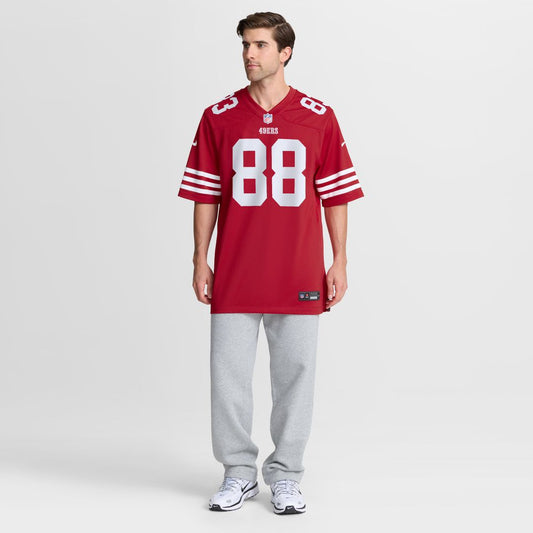 Jake Tonges San Francisco 49ers Team Game Jersey - Scarlet