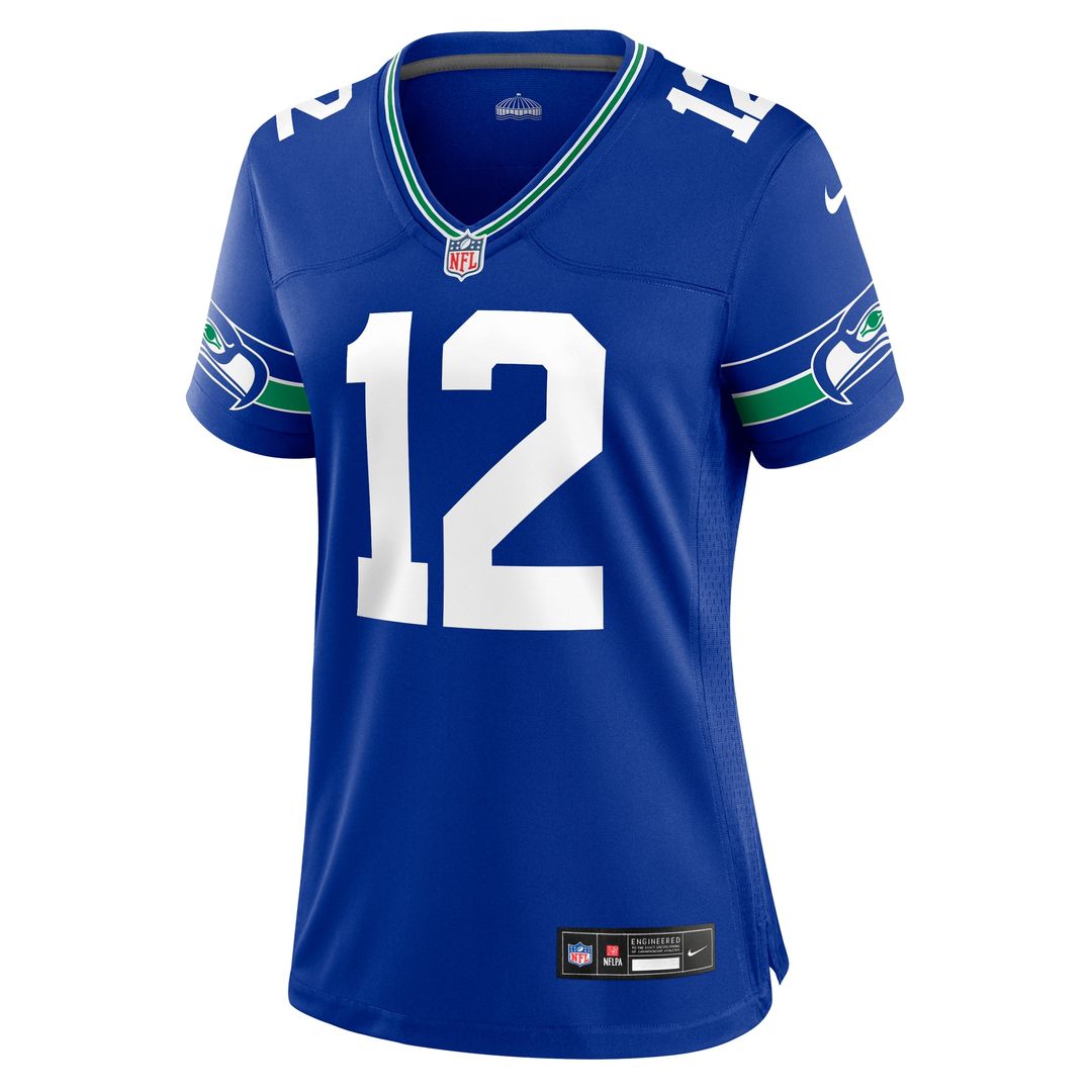 12s Seattle Seahawks Women's Team Game Jersey - College Navy