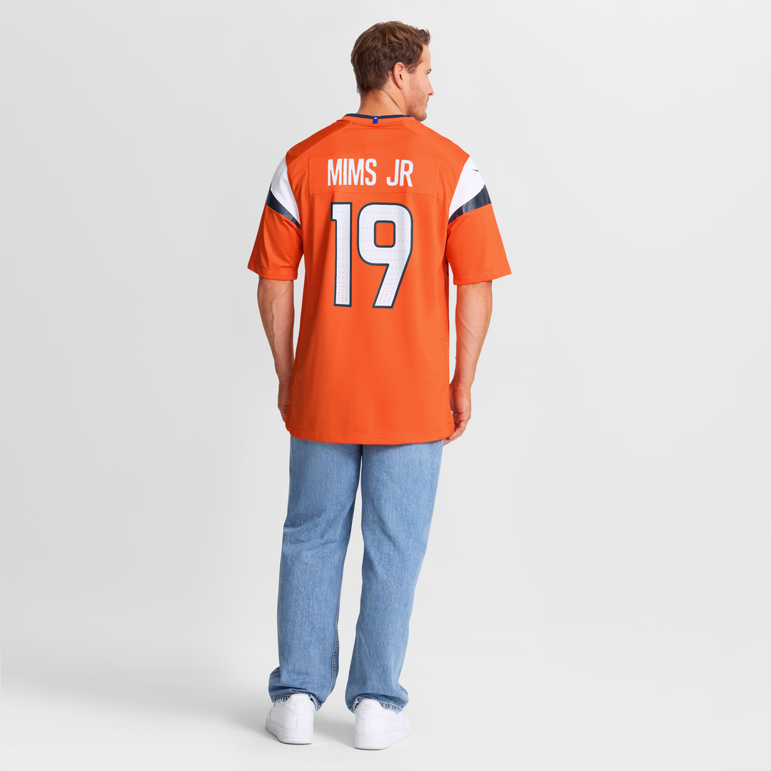 Marvin Mims Jr Denver Broncos Team Game Jersey - Orange
