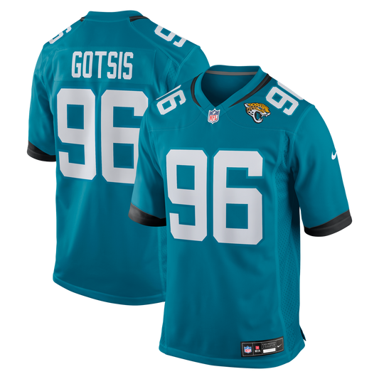 Adam Gotsis Jacksonville Jaguars Game Jersey - Teal