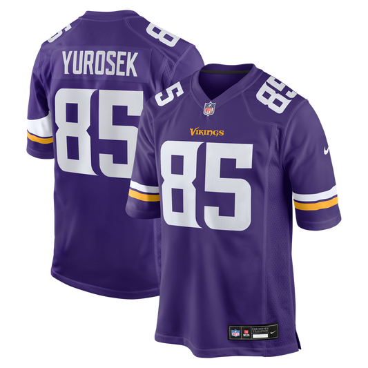 Ben Yurosek Minnesota Vikings Team Game Jersey - Purple