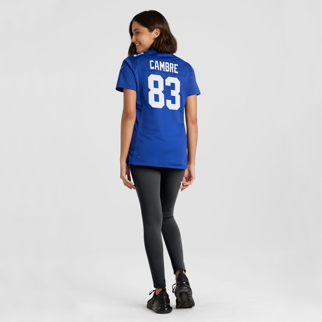 Dalen Cambre New York Giants Women's Team Game Jersey - Royal