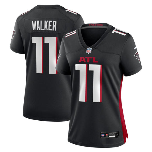 Jalon Walker Atlanta Falcons Women's Team Game Jersey - Black