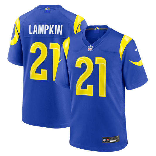 Cam Lampkin Los Angeles Rams Team Game Jersey - Royal