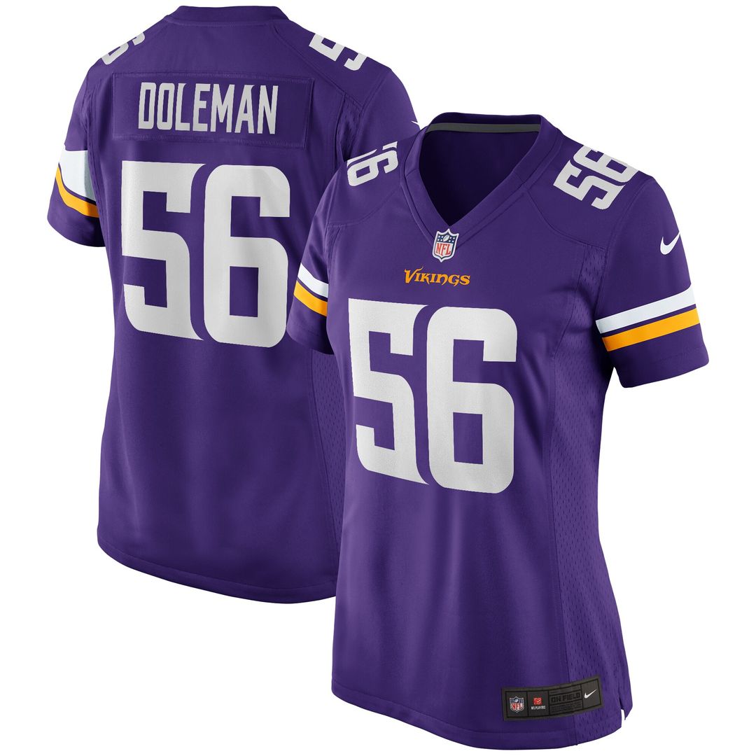 Chris Doleman Minnesota Vikings Women's Game Retired Player Jersey - Purple