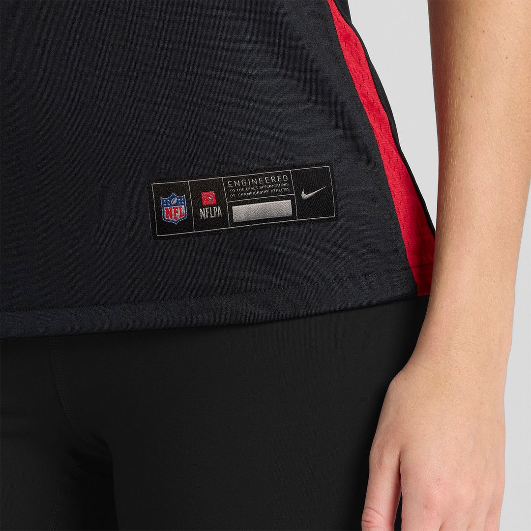 Jack Nelson Atlanta Falcons Women's Team Game Jersey - Black