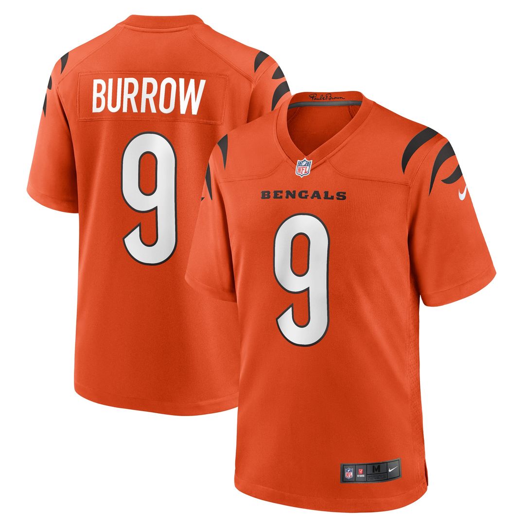 Joe Burrow Cincinnati Bengals Player Game Jersey - Black