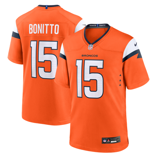 Nik Bonitto Denver Broncos Team Game Jersey - Orange