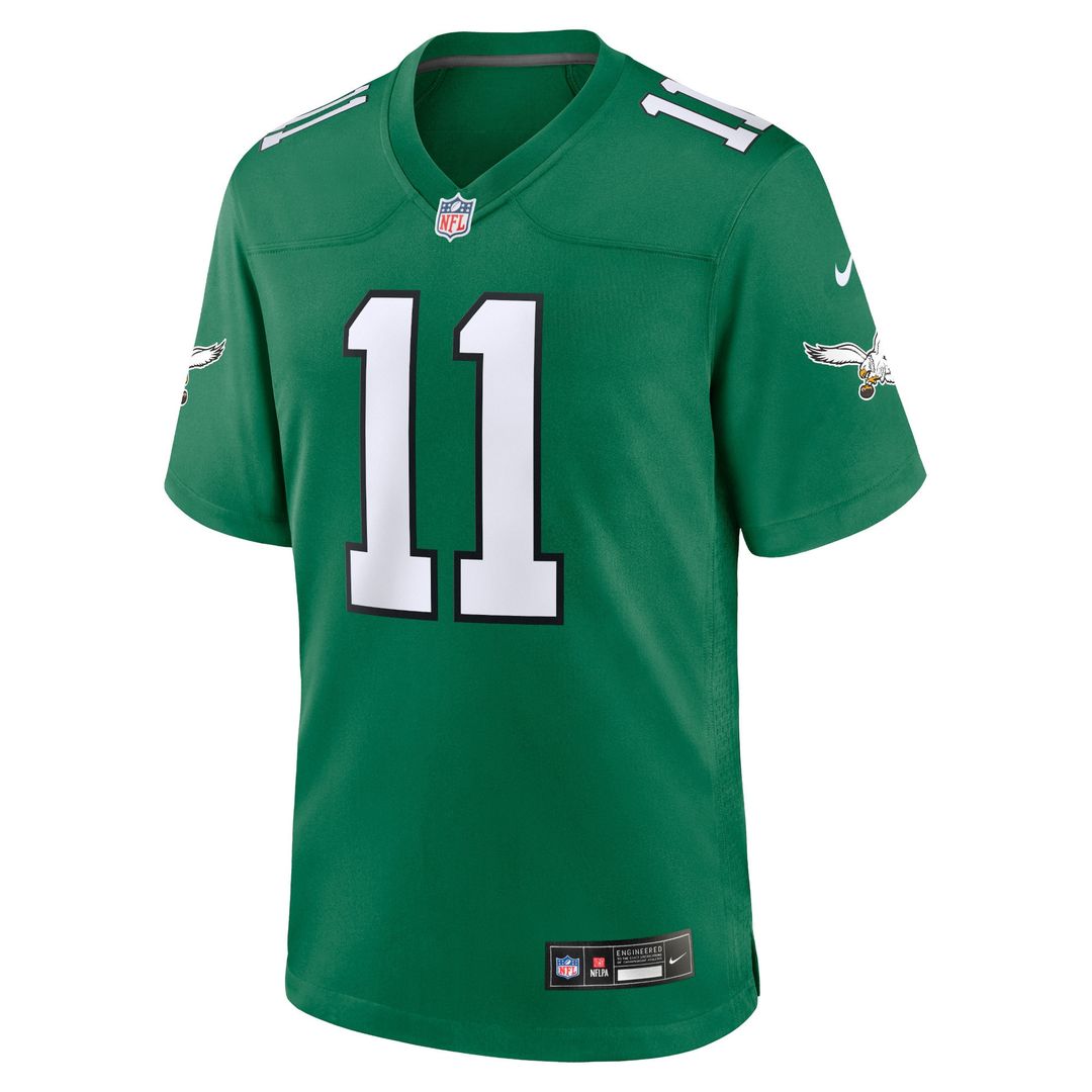 A.J. Brown Philadelphia Eagles Youth Team Game Jersey - Midnight Green