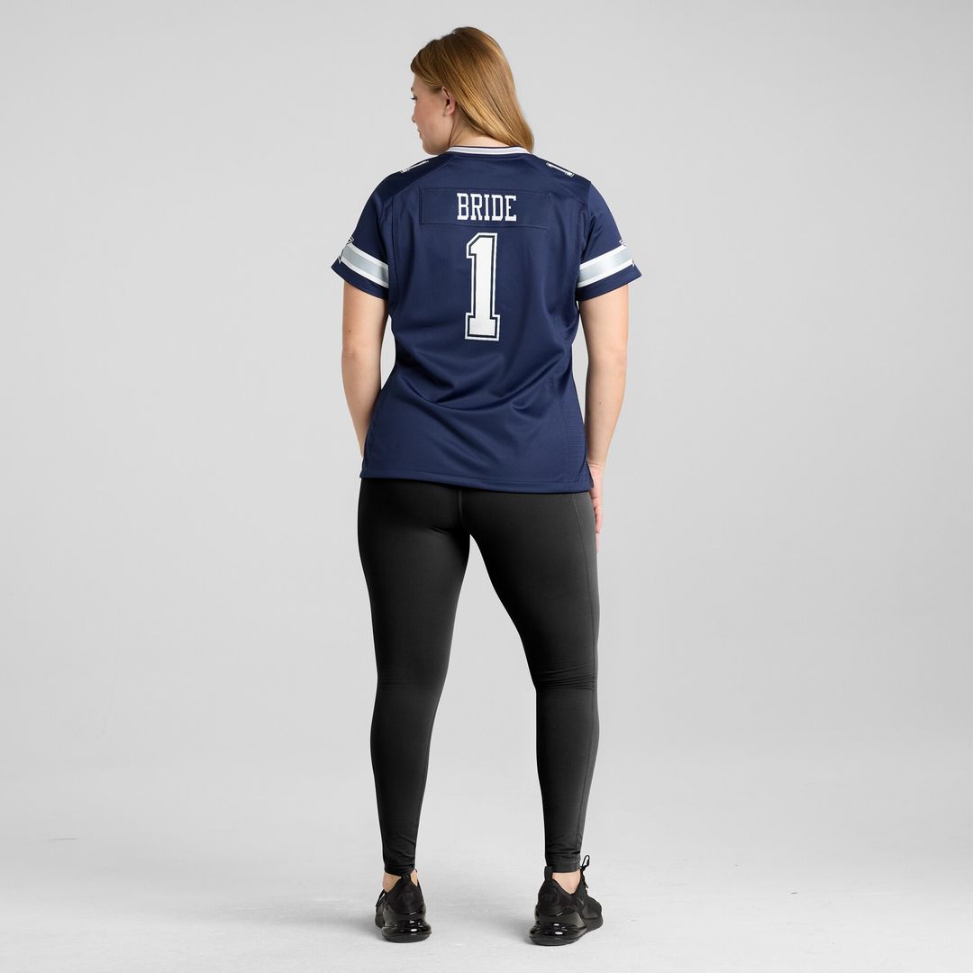 Number 1 Bride Dallas Cowboys Women's Game Jersey - Navy