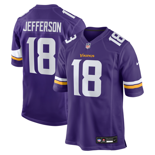 Justin Jefferson Minnesota Vikings Game Jersey - Purple